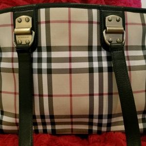 *SOLD* Vintage Burberry Nova Check Tote